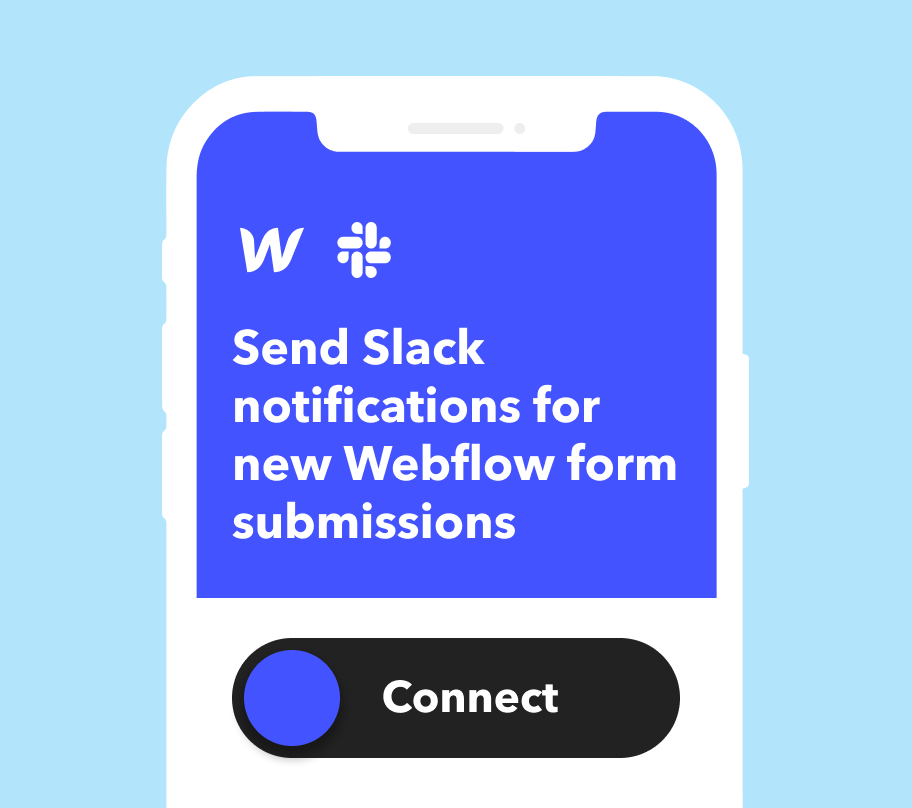 iPhone: Send Slack notifications for new Webflow form submissions